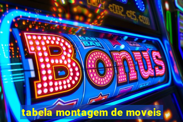 tabela montagem de moveis